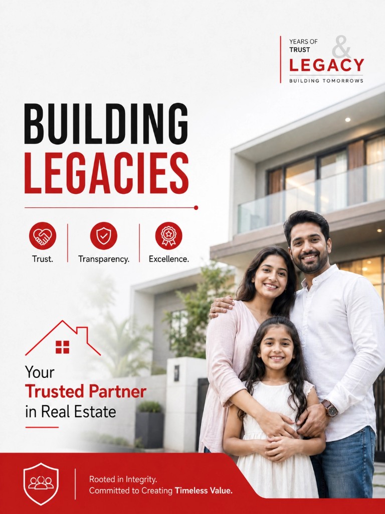 Building Legacies real estate social media ad creative — values-driven graphic design by Ask Freelancer