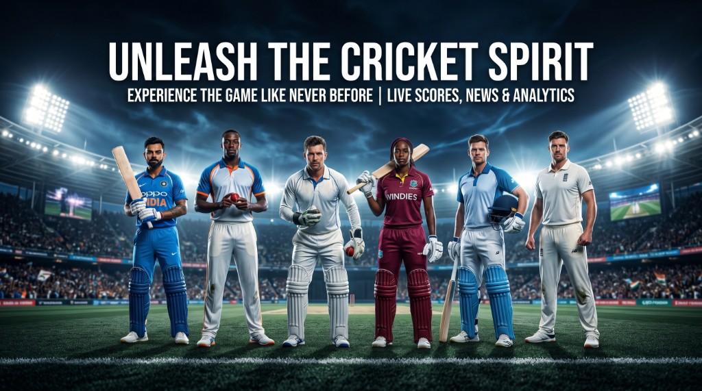 Cricket Spirit sports media campaign visual — high-impact Photoshop compositing by Ask Freelancer